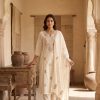 Ivory Floral Embroidered Cotton Kurta Set - Image 4