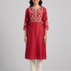 Red Ivory Printed
